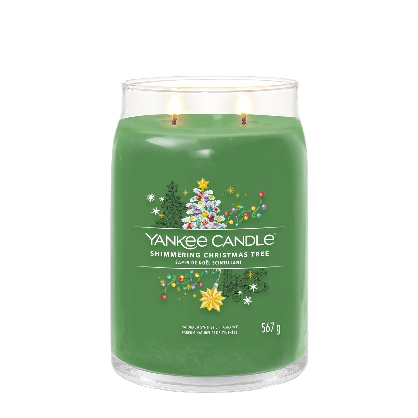 Yankee Candle Shimmering Christmas Tree Large Jar - Yankee Candle & WoodWick