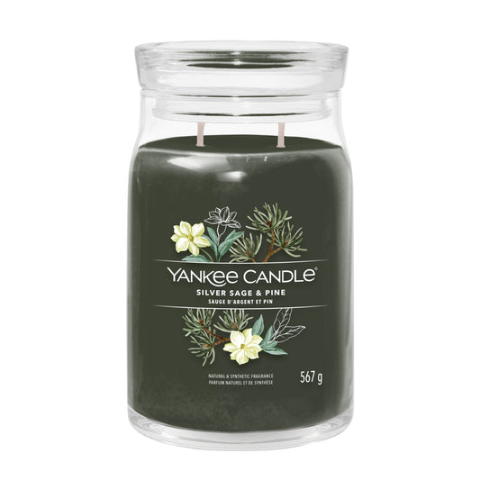 Yankee Candle Silver Sage & Pine Large Jar - Yankee Candle & WoodWick