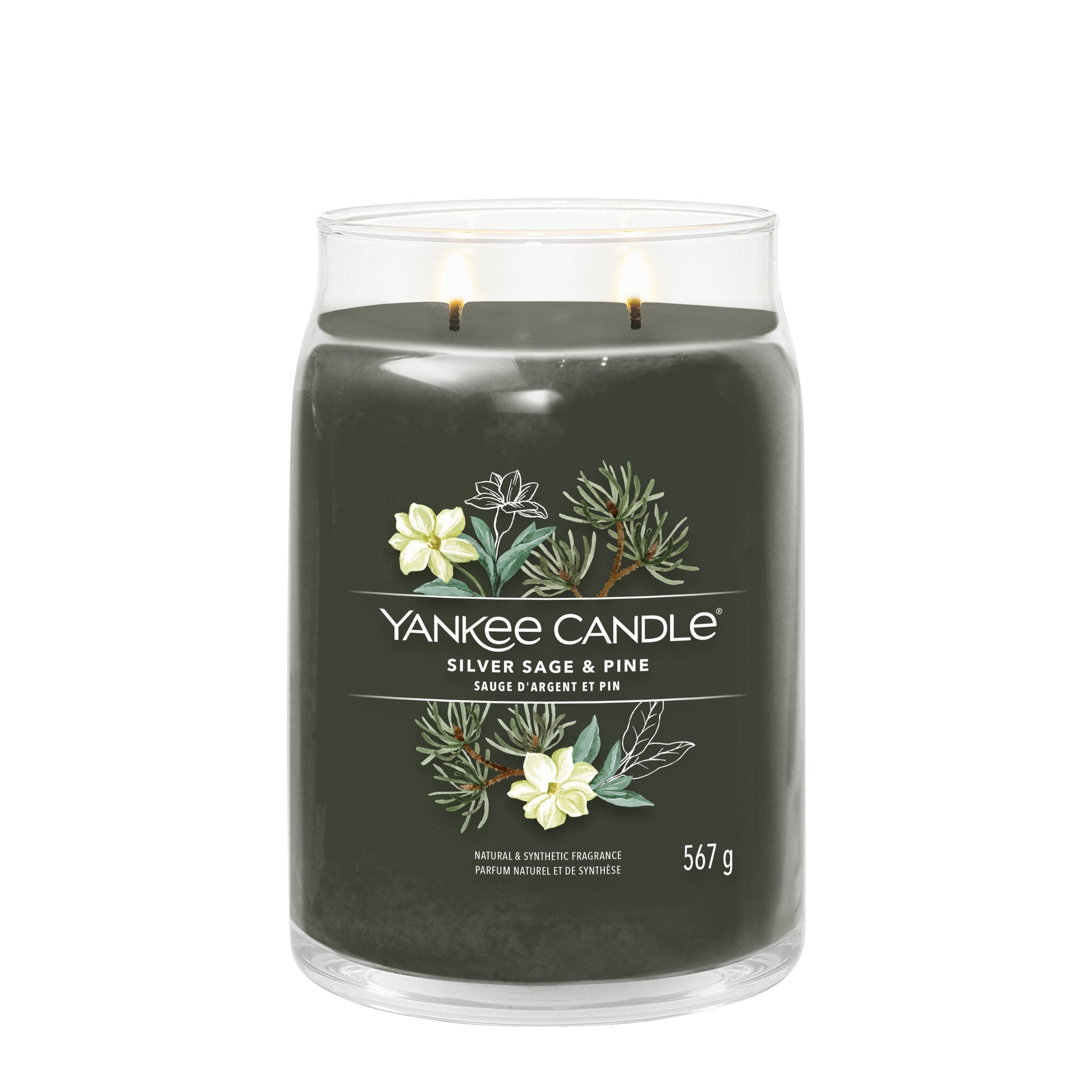 Yankee Candle Silver Sage & Pine Large Jar - Yankee Candle & WoodWick