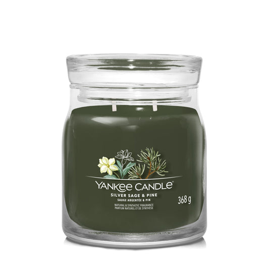 Yankee Candle Silver Sage & Pine Medium Jar - Yankee Candle & WoodWick