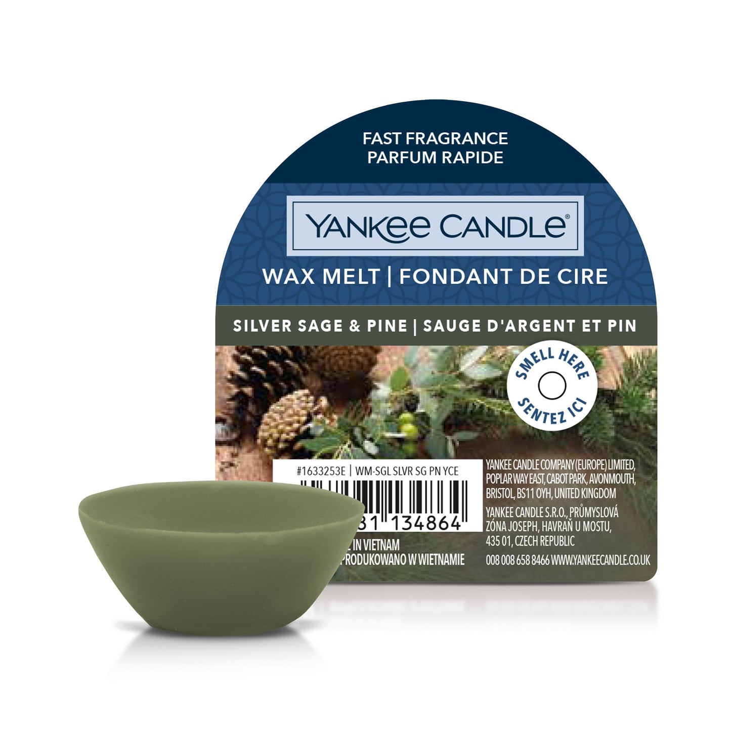 Yankee Candle Silver Sage & Pine Wax Melt - Yankee Candle & WoodWick