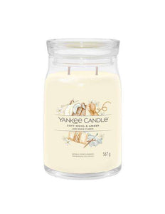 Yankee Candle Soft Wool & Amber Large Jar - Yankee Candle & WoodWick