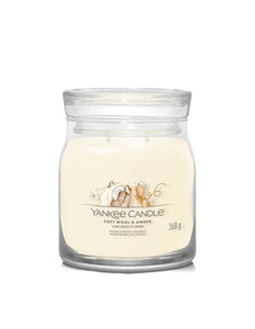 Yankee Candle Soft Wool & Amber Medium Jar - Yankee Candle & WoodWick