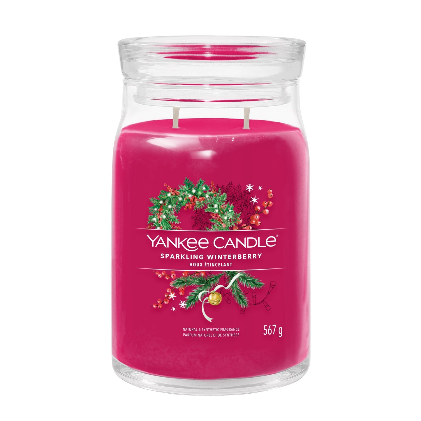 Yankee Candle Sparkling Winterberry Large Jar - Yankee Candle & WoodWick