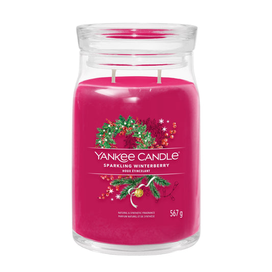 Yankee Candle Sparkling Winterberry Large Jar - Yankee Candle & WoodWick