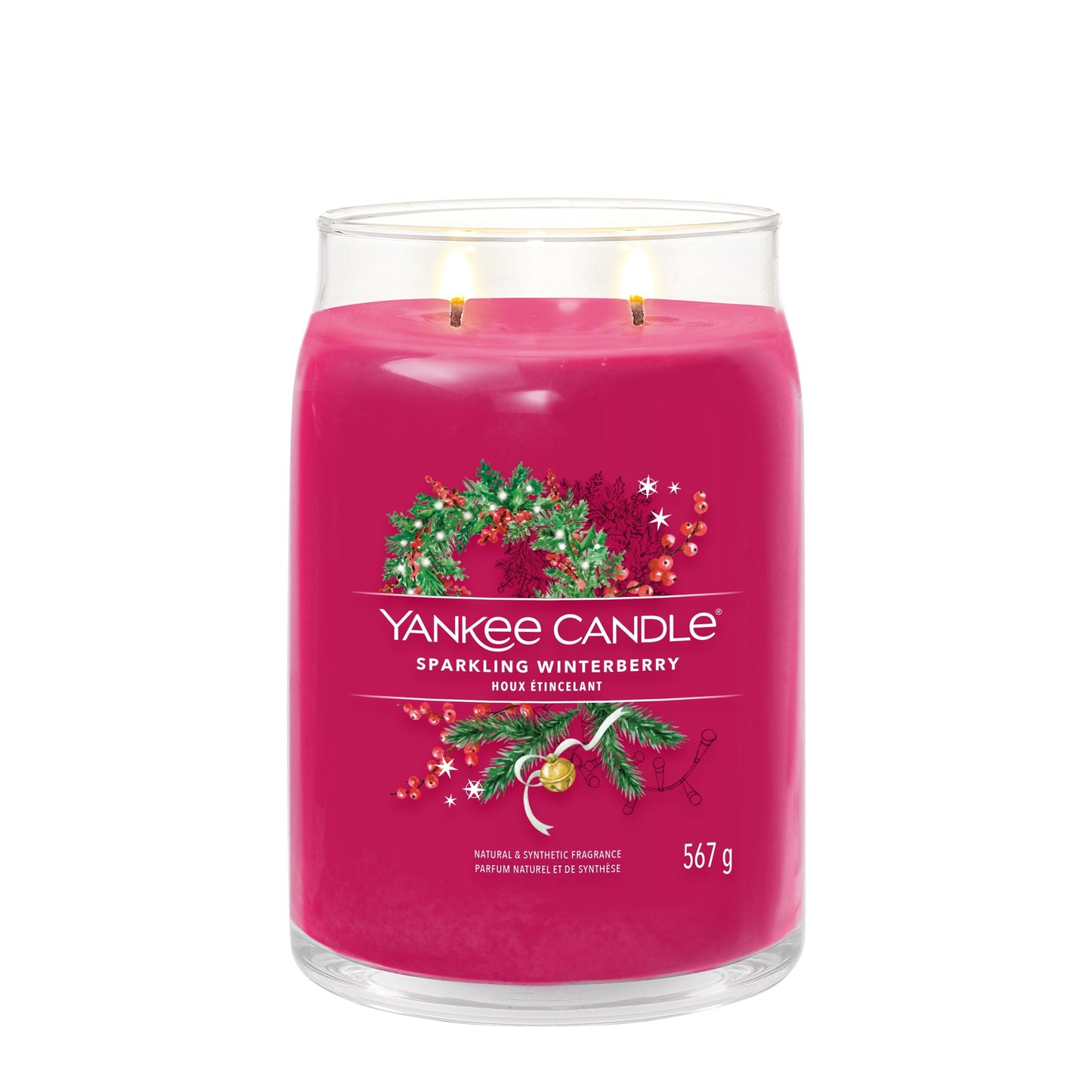 Yankee Candle Sparkling Winterberry Large Jar - Yankee Candle & WoodWick