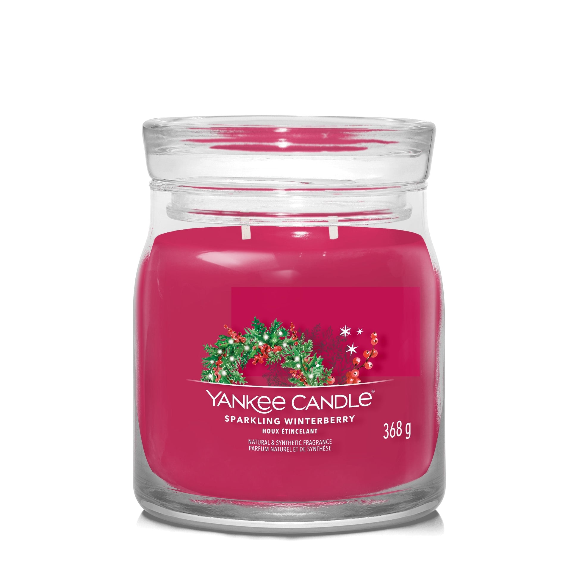 Yankee Candle Sparkling Winterberry Medium Jar - Yankee Candle & WoodWick