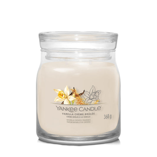 Yankee Candle Vanilla Crème Brûlée Medium Jar - Yankee Candle & WoodWick