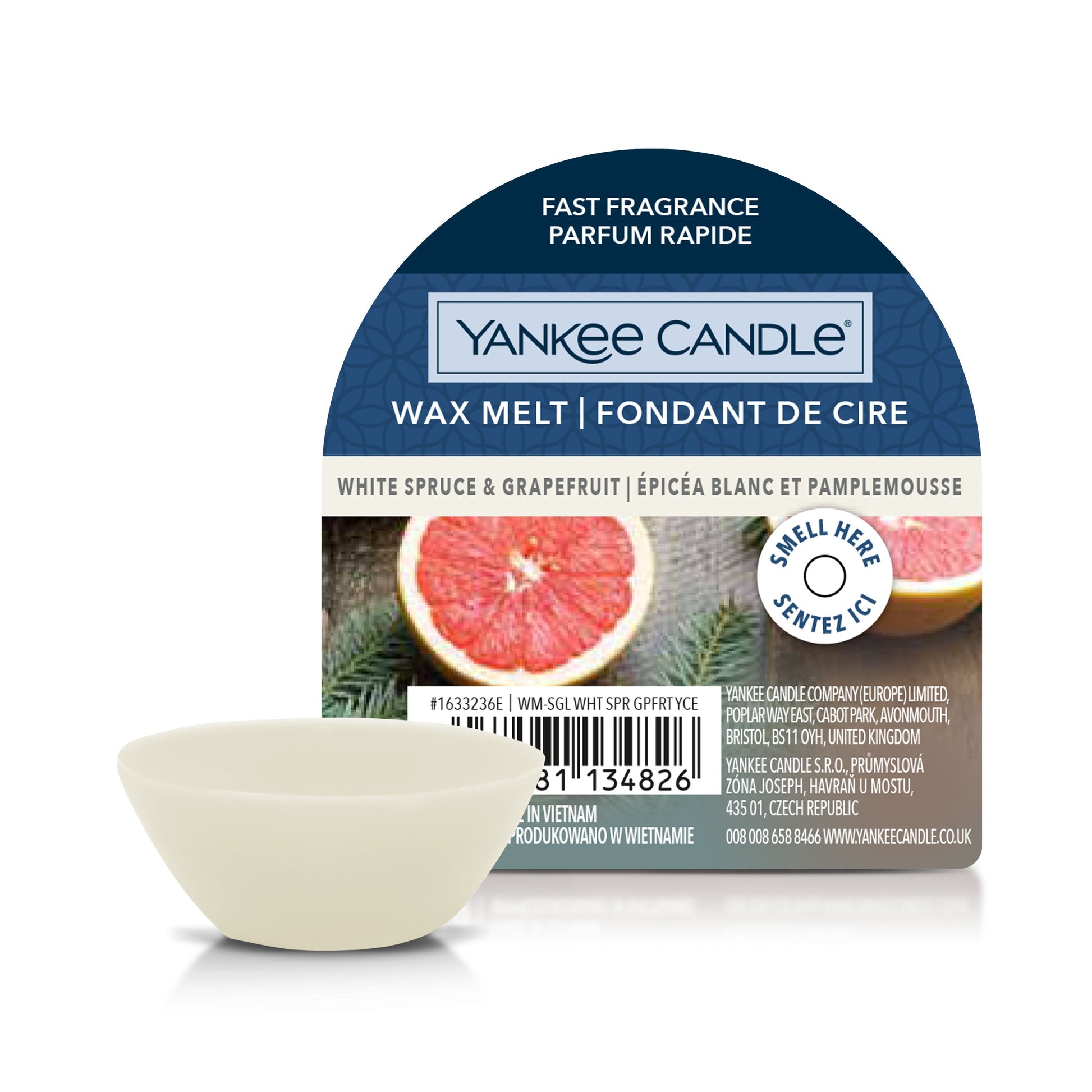 Yankee Candle White Spruce & Grapefruit Wax Melt - Yankee Candle & WoodWick