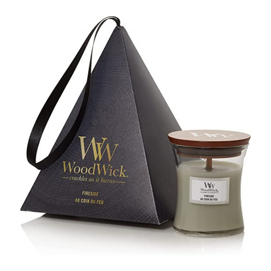 WoodWick Deluxe Gift Set 1 Small Candle Fireside - Yankee Candle & WoodWick