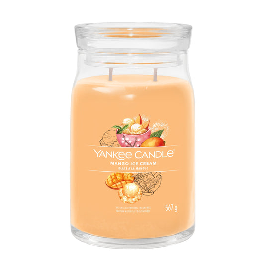 Yankee Candle Mango Ice Cream Large Jar - Yankee Candle & WoodWick