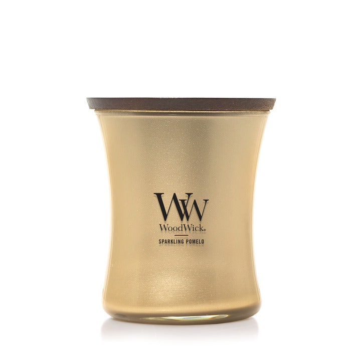 WoodWick Precious Metals Sparkling Pomelo Medium Candle - Yankee Candle & WoodWick