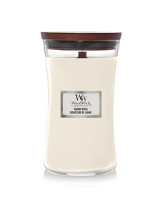 WoodWick Warm Wool Large Candle - Yankee Candle & WoodWick