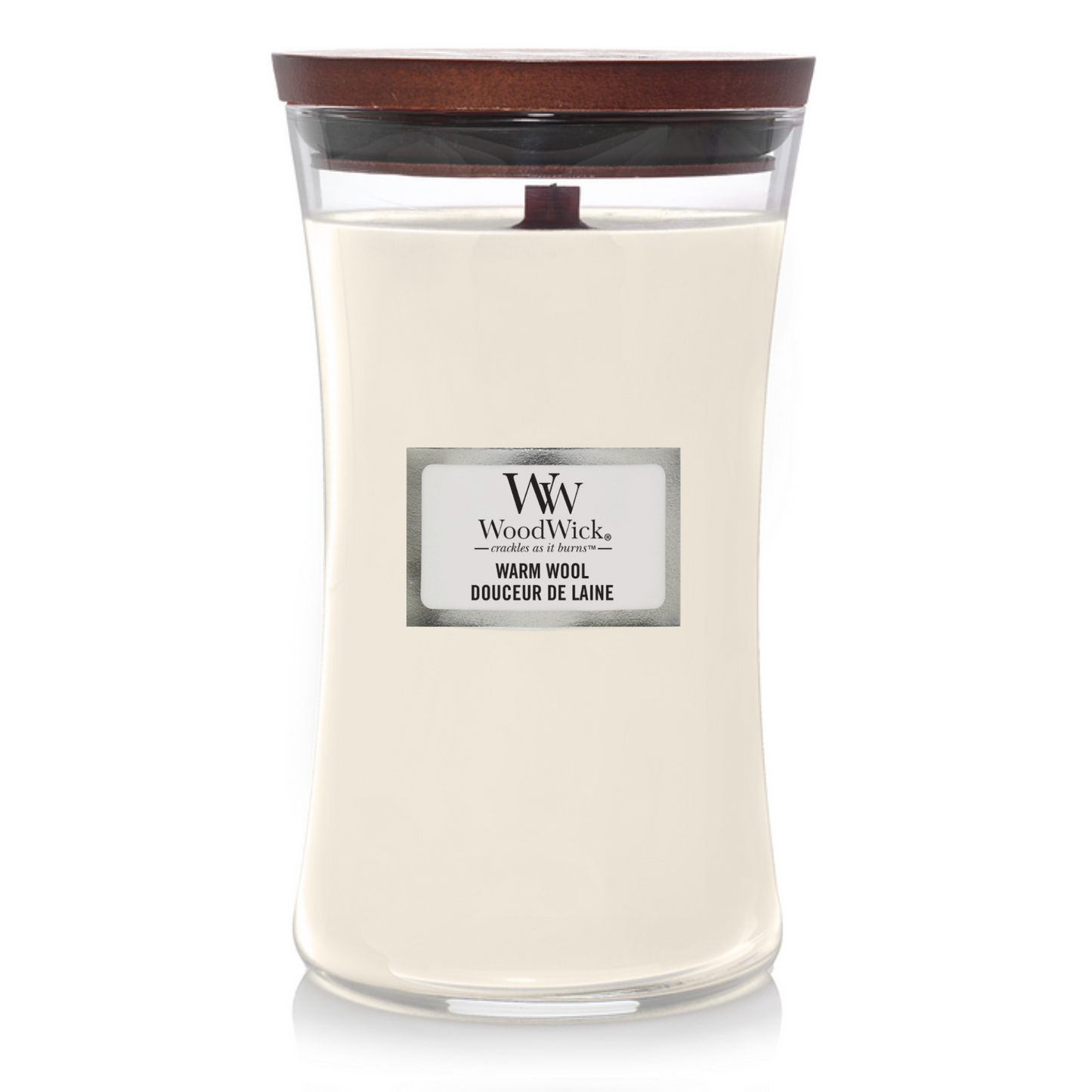 WoodWick Warm Wool Large Candle - Yankee Candle & WoodWick