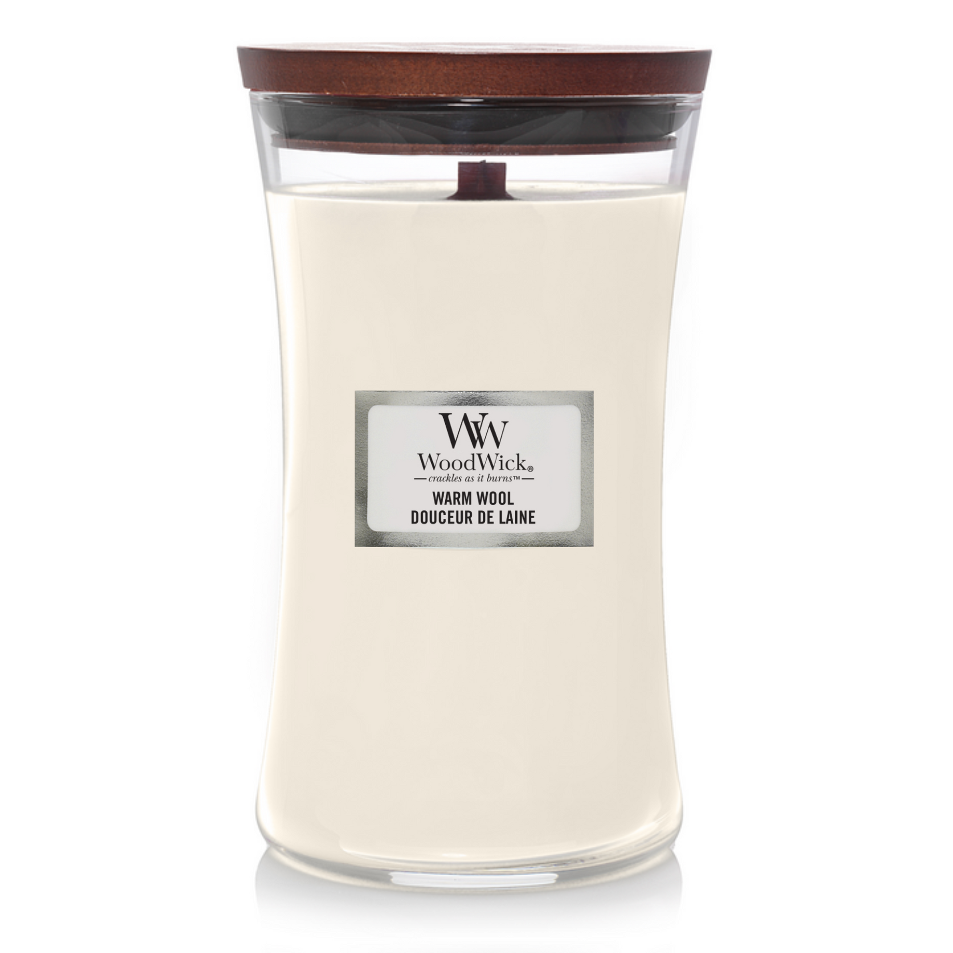 WoodWick Warm Wool Large Candle - Yankee Candle & WoodWick
