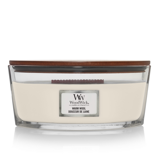 WoodWick Warm Wool Ellipse Candle