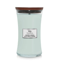 WoodWick Sagewood & Seagrass Large Candle - Yankee Candle & WoodWick
