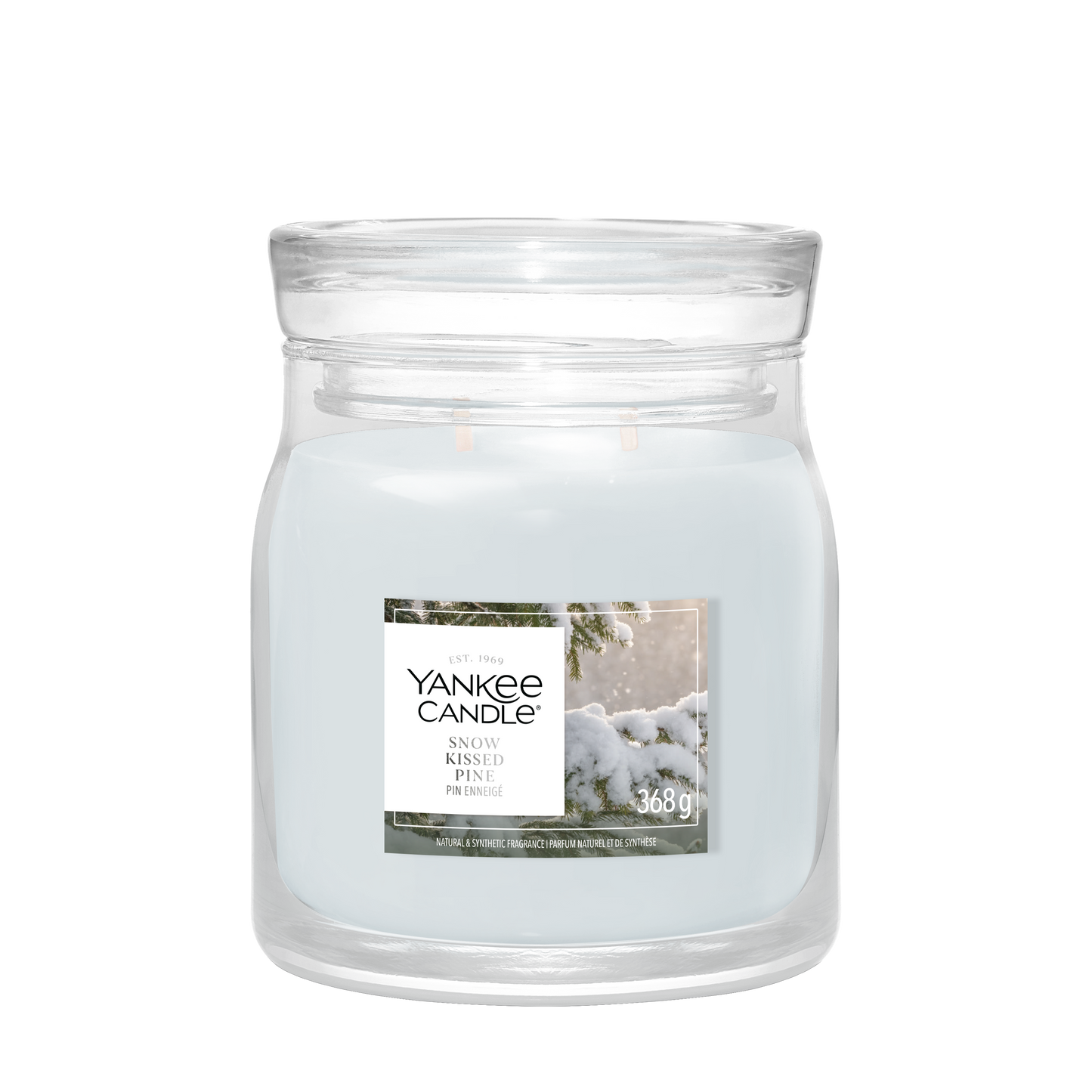 Yankee Candle Snow Kissed Pine Medium Jar