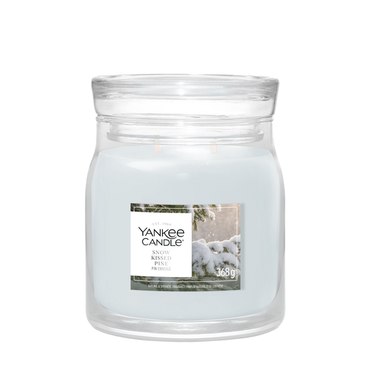 Yankee Candle Snow Kissed Pine Medium Jar