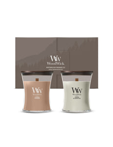WoodWick - Deluxe Cadeauset - 2 Medium Geurkaarsen