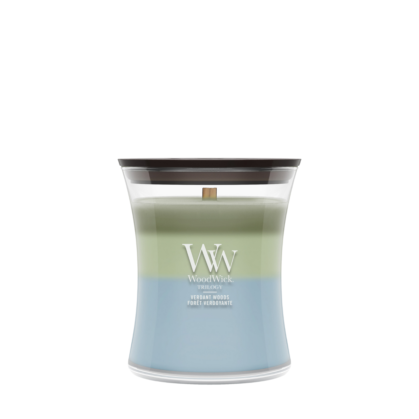 WoodWick Verdant Woods Medium Trilogy Candle online bestellen