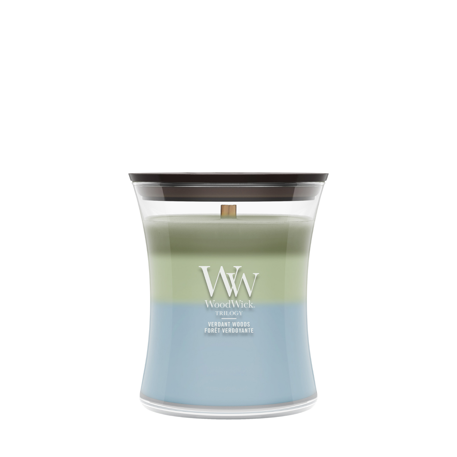 WoodWick Verdant Woods Medium Trilogy Candle online bestellen