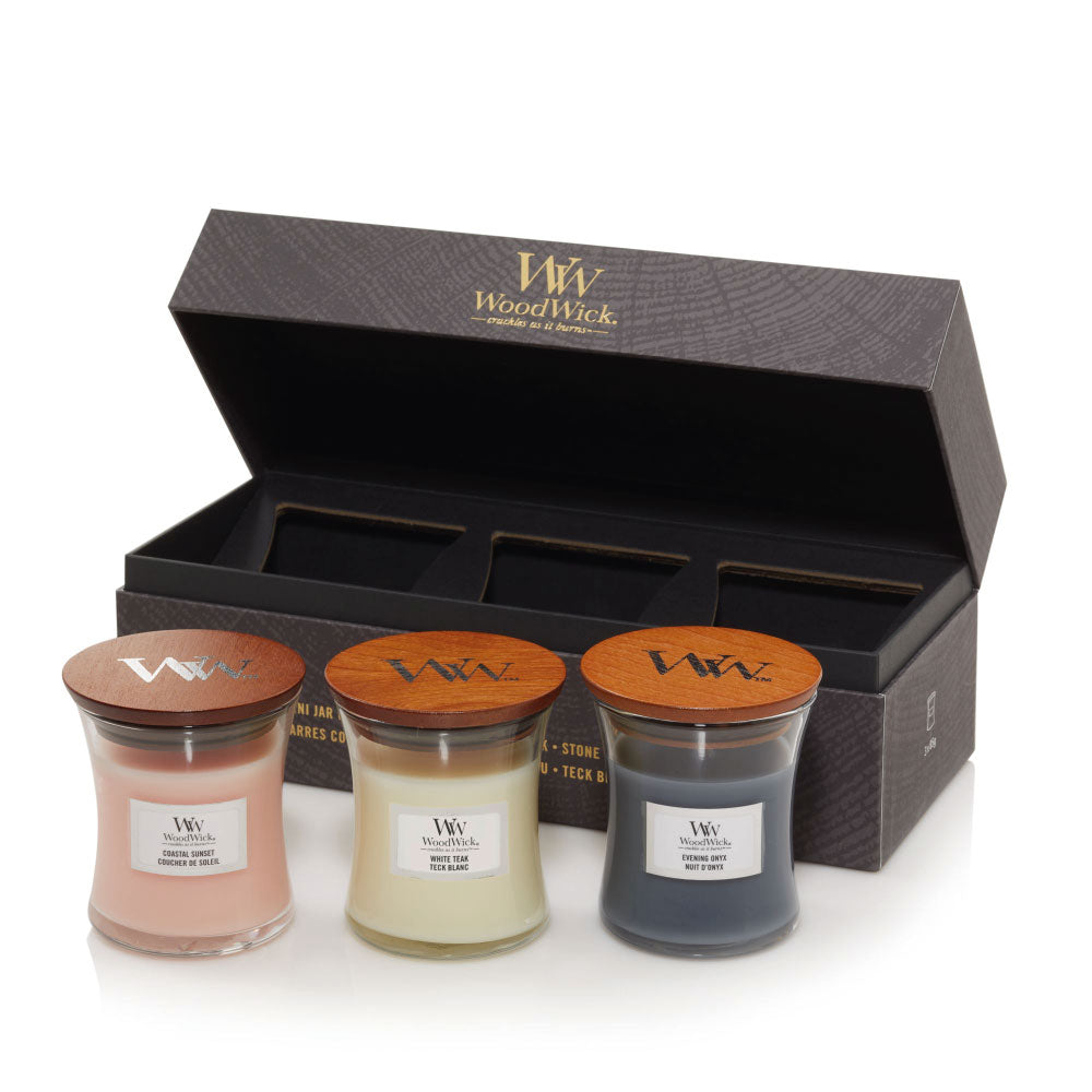 WoodWick 3 Small Candles Floral Deluxe Gift Set