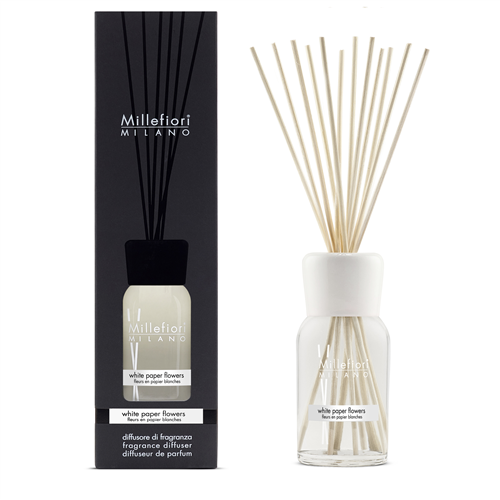 Millefiori Milano Reed Diffuser 500 ml White Paper Flowers - Shop Hier