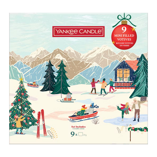 Yankee Candle Après Ski Collection 9 Filled Votive Book Gift Set