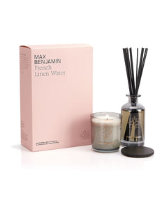 Max Benjamin Geurkaars & Geurstokjes Cadeauset - French Linen Water