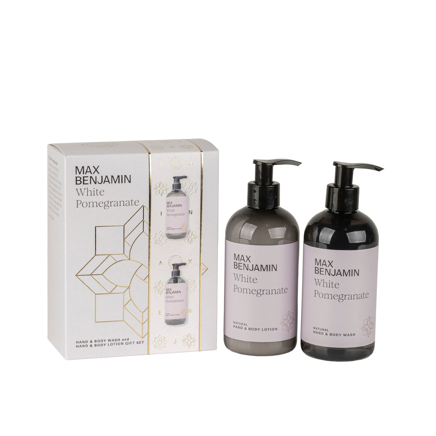 Max Benjamin Hand & Body Lotion + Wash 300ml - White Pomegranate