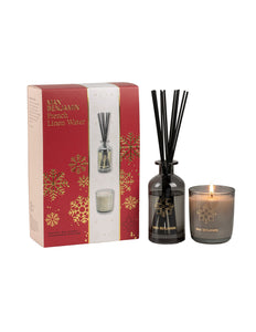 Max Benjamin - Geurkaars & Geurstokjes Cadeauset Kerst - French Linen Water