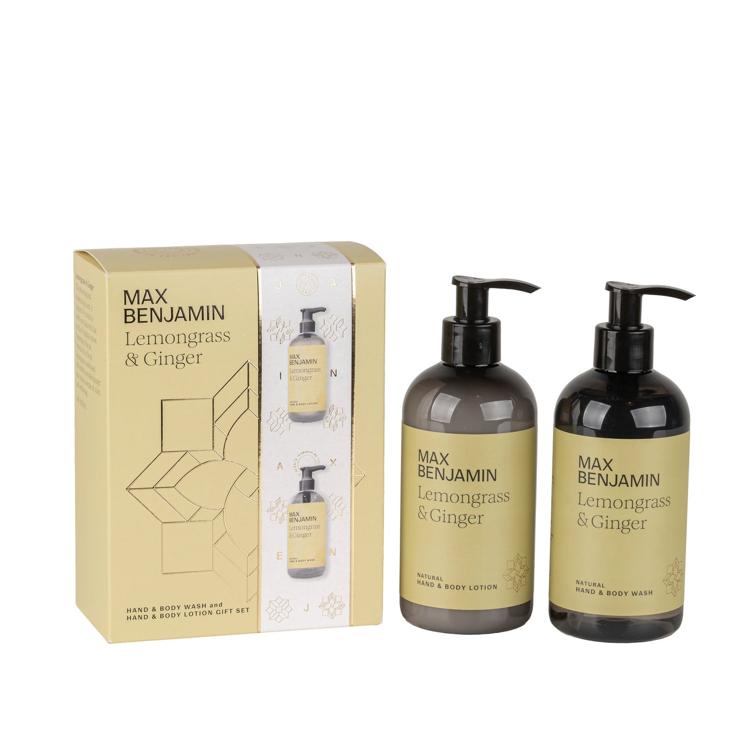 Max Benjamin Hand & Body Lotion + Wash 300ml - Lemongrass & Ginger