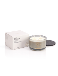 Max Benjamin 3-Wick Geurkaars - White Pomegranate