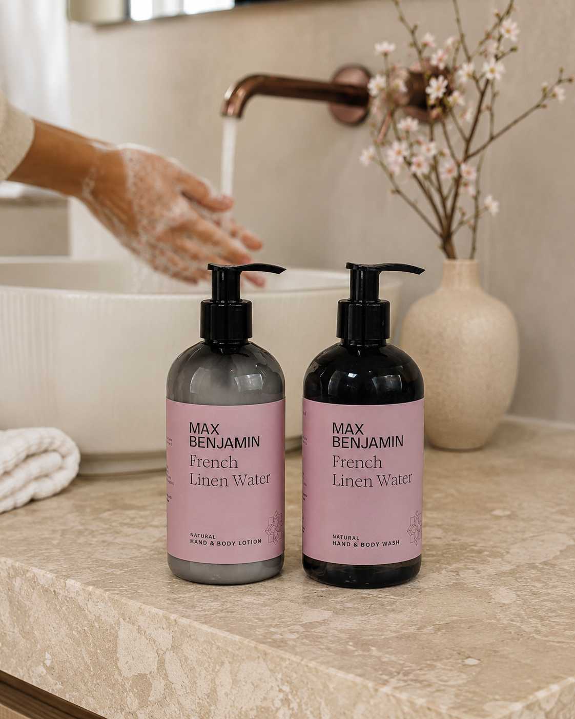 Max Benjamin Hand/Body Wash 300ml - French Linen Water