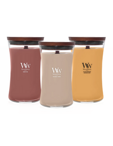 WoodWick Opulent Woods 3x Large Jar Voordeelbundel