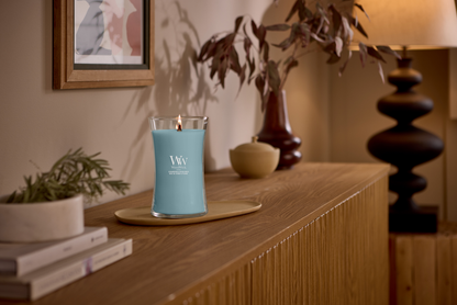 WoodWick Cedarwood & Ocean Moss Mini Geurkaars