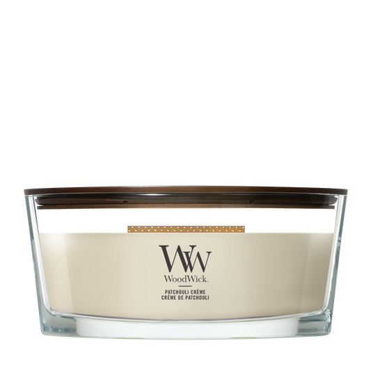 WoodWick Patchouli Crème Ellipse Candle online bestellen