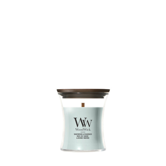 WoodWick Sagewood & Seagrass Mini Geurkaars