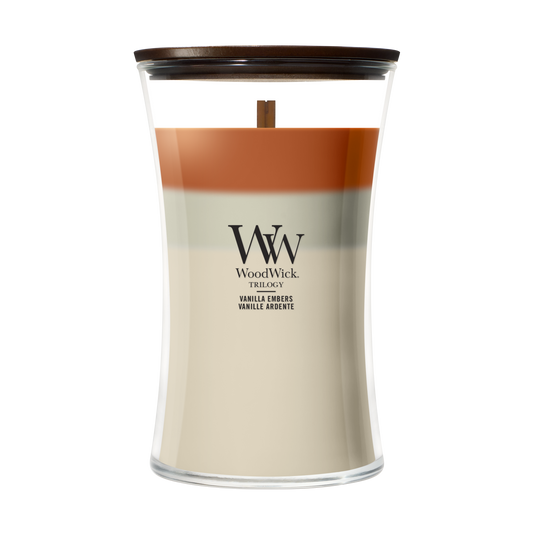 WoodWick Vanilla Embers Large Trilogy Candle
