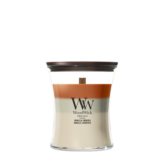 WoodWick Vanilla Embers Medium Trilogy Candle online bestellen