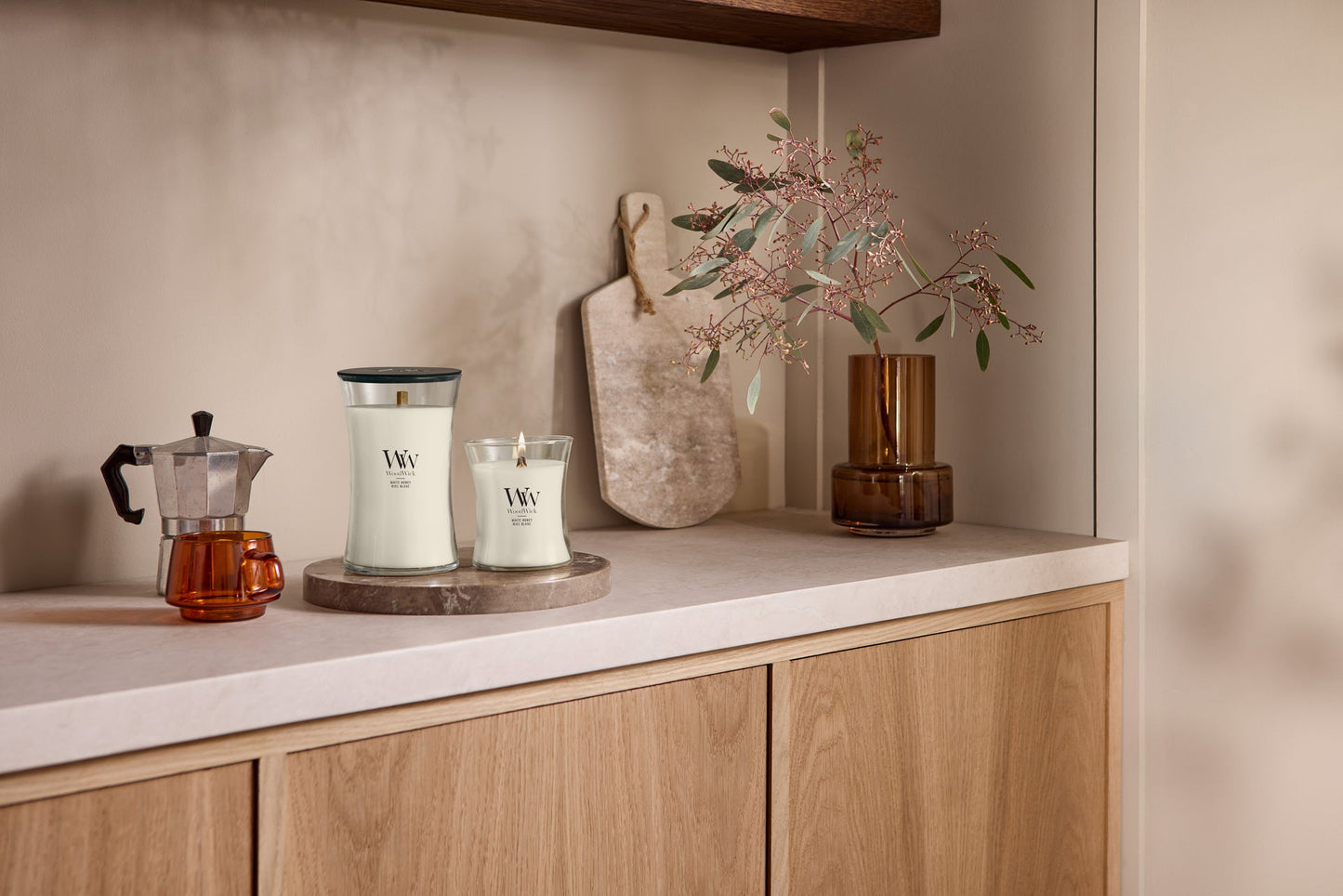 WoodWick White Honey Mini Geurkaars
