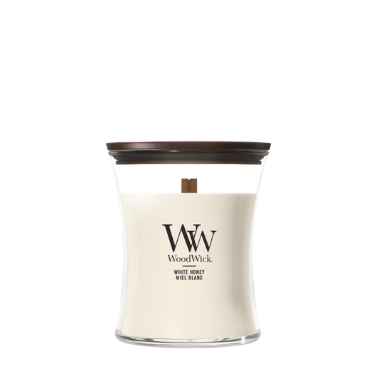 WoodWick White Honey Medium Candle