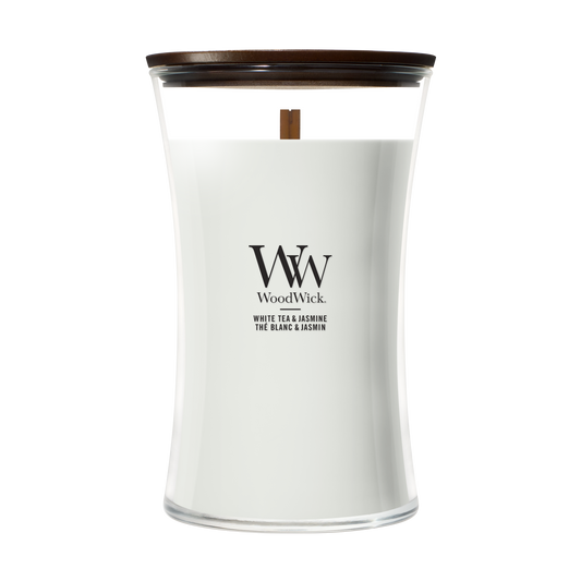 WoodWick White Tea & Jasmine Large Candle