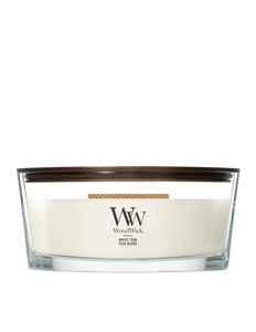 WoodWick White Teak Ellipse Candle