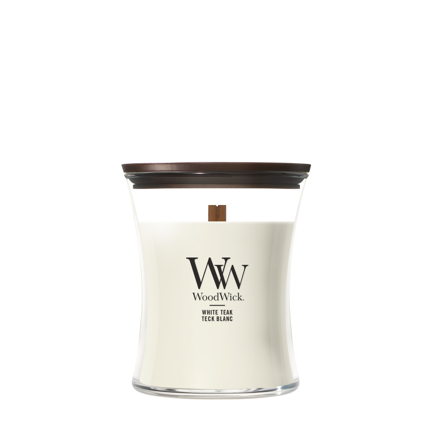 WoodWick White Teak Medium Candle