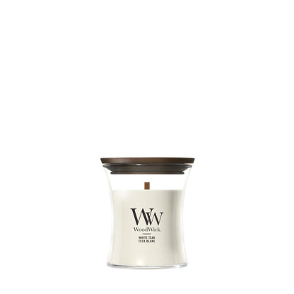 WoodWick White Teak Mini Geurkaars