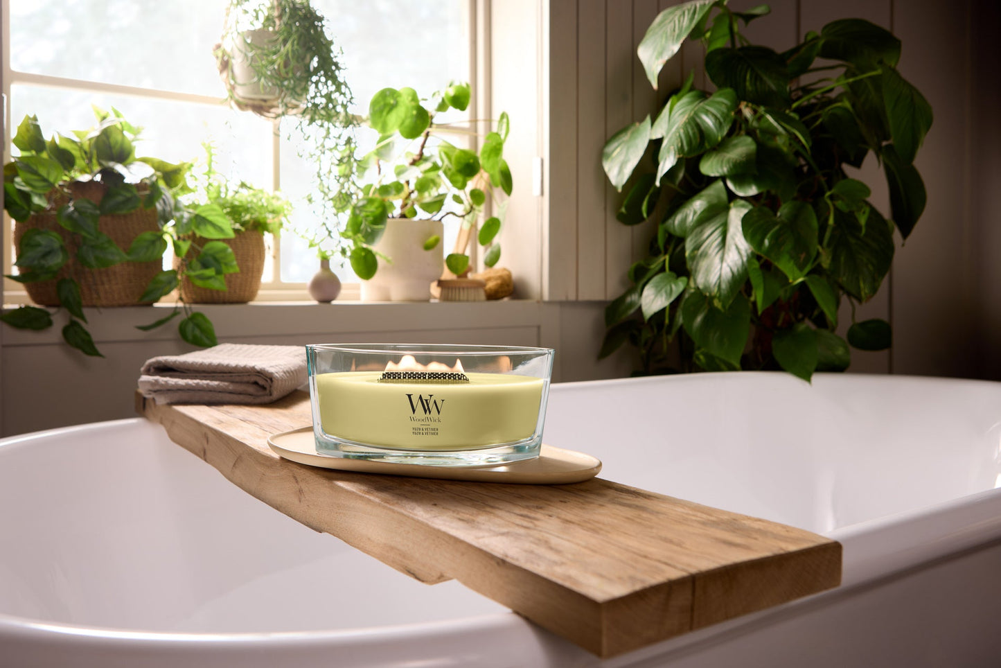 WoodWick Yuzu Vetiver Mini Geurkaars