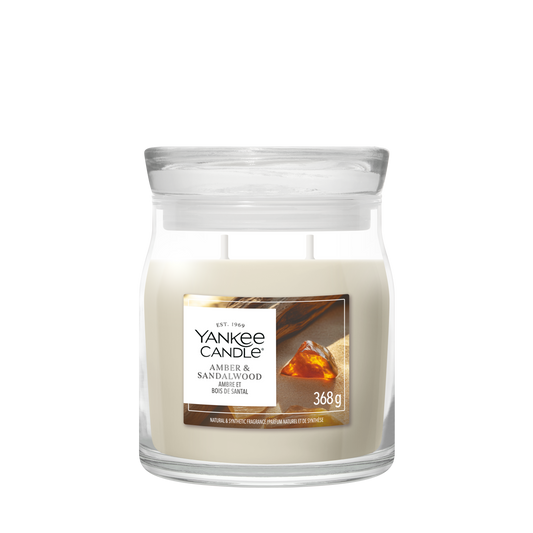Yankee Candle Amber & Sandalwood Medium Jar