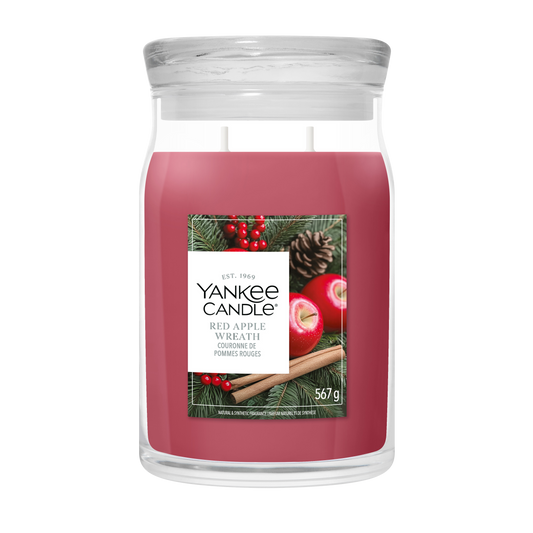 Yankee Candle Red Apple Wreath Large Jar